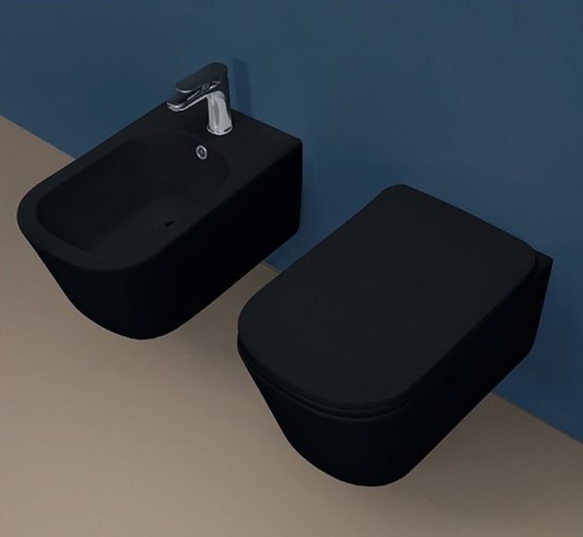 Биде подвесное Kerasan Tribeca 512531 Черное матовое