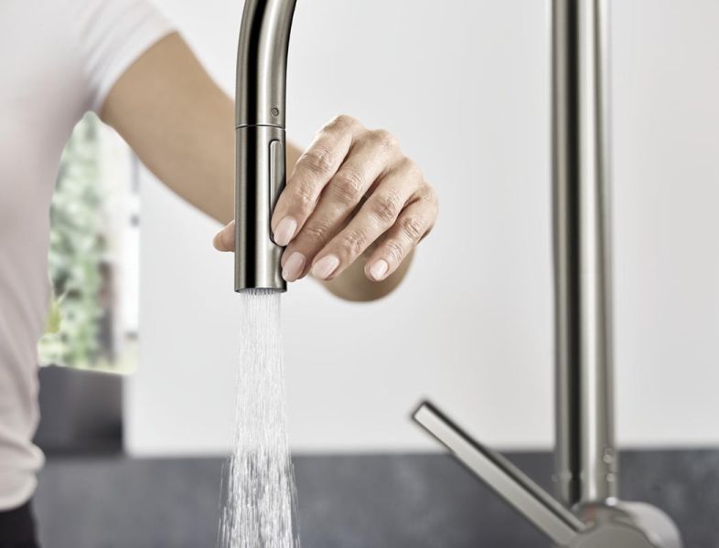 Смеситель Hansgrohe Talis M54 72801800 для кухни сталь