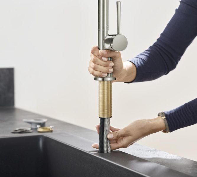 Смеситель Hansgrohe Talis M54 72801800 для кухни сталь