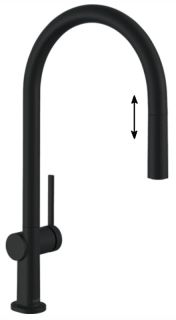 Смеситель Hansgrohe Talis M54 72803670 для кухни черный матовый Смеситель Hansgrohe Talis M54 72803670 для кухни черный матовый