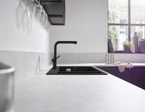 Смеситель Hansgrohe Talis M54 72808670 для кухни черный матовый