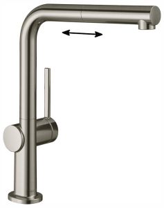 Смеситель Hansgrohe Talis M54 72808800 для кухни сталь