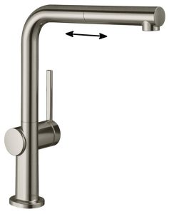 Смеситель Hansgrohe Talis M54 72809800 для кухни сталь