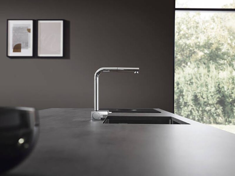 Смеситель Hansgrohe Aquno Select M81 73830000 для кухни хром