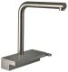 Смеситель Hansgrohe Aquno Select M81 73830800 с вытяжным изливом 2 режима струи под сталь