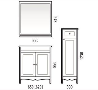 Пенал Corozo Блюз 40см белый SD-00000031 Пенал Corozo Блюз 40см белый SD-00000031