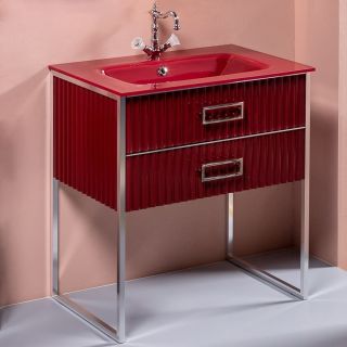 Раковина Armadi Art Monaco 80см бордо 852-080-BR Раковина Armadi Art Monaco 80см бордо 852-080-BR