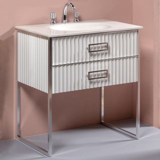 Тумба под раковину Armadi Art Monaco 80см белый/хром 866-080-WCR Тумба под раковину Armadi Art Monaco 80см белый/хром 866-080-WCR