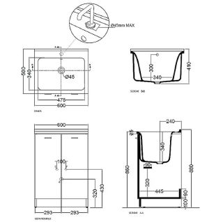Тумба под раковину Kerasan Aquadom 60 9166K3*1 напольная белая Тумба под раковину Kerasan Aquadom 60 9166K3*1 напольная белая