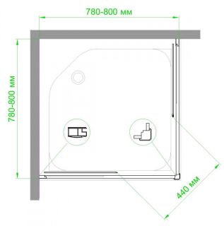 Душевой уголок Royal Bath HPD 80x80см хром RB80HPD-T-CH Душевой уголок Royal Bath HPD 80x80см хром RB80HPD-T-CH
