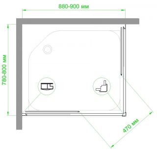 Душевой уголок Royal Bath HPD 90x80см хром RB8090HPD-T-CH Душевой уголок Royal Bath HPD 90x80см хром RB8090HPD-T-CH