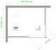 Душевой уголок Royal Bath HPD 100x80см хром RB8100HPD-C-CH