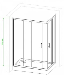 Душевой уголок Royal Bath HPD 120x90см хром RB9120HPD-C-CH Душевой уголок Royal Bath HPD 120x90см хром RB9120HPD-C-CH