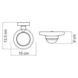 WasserKRAFT Мыльница с держателем K-8529
