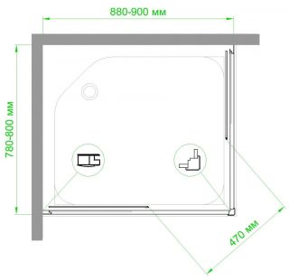 Душевой уголок Royal Bath HPD 90x80см белый RB8090HPD-T Душевой уголок Royal Bath HPD 90x80см белый RB8090HPD-T
