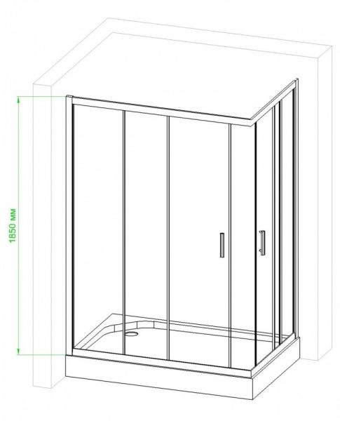 Душевой уголок Royal Bath HPD 90x80см белый RB8090HPD-C