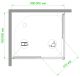 Душевой уголок Royal Bath HPD 90x80см белый RB8090HPD-C