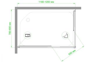 Душевой уголок Royal Bath HPD 120x80см белый RB8120HPD-T Душевой уголок Royal Bath HPD 120x80см белый RB8120HPD-T