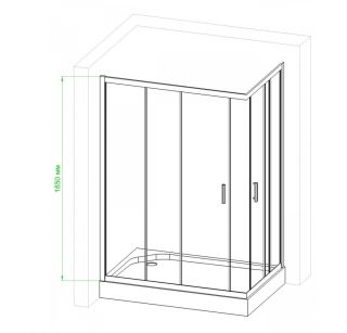 Душевой уголок Royal Bath HPD 120x80см белый RB8120HPD-T Душевой уголок Royal Bath HPD 120x80см белый RB8120HPD-T