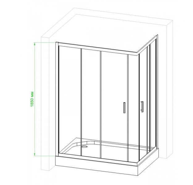 Душевой уголок Royal Bath HPD 120x80см белый RB8120HPD-T