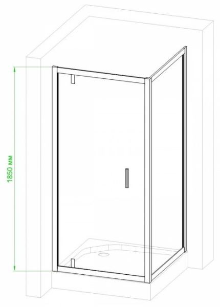 Душевой уголок Royal Bath HV 80x90см хром RB9080HV-C-CH