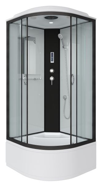 Душевая кабина Niagara NG-6707-14P 80x80см чёрный/прозрачное