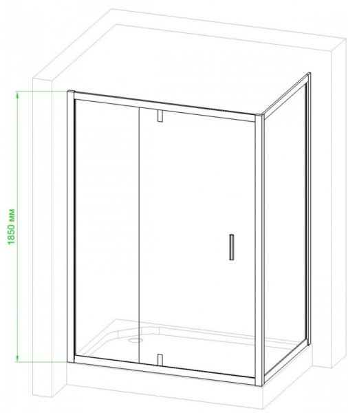 Душевой уголок Royal Bath HV 120x90см хром RB9120HV-C-CH