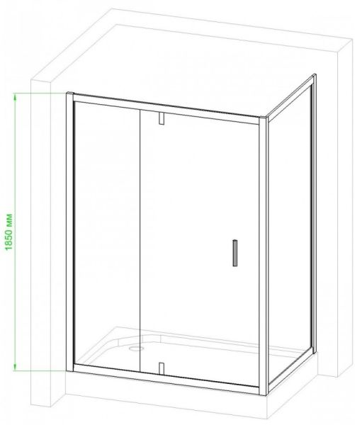 Душевой уголок Royal Bath HV 140x90см хром RB9140HV-C-CH