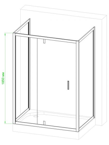 Душевой уголок Royal Bath HV 140x90см хром RB9140HV-C-CH-P
