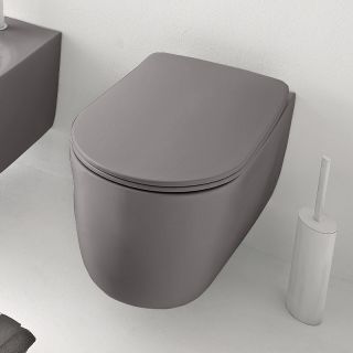 Унитаз Kerasan Nolita 531489 подвесной Ferro matt без сиденья Унитаз Kerasan Nolita 531489 подвесной Ferro matt без сиденья