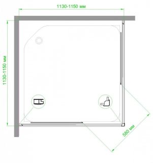 Душевой уголок Royal Bath HPD 115x115см белый RB115HPD-C Душевой уголок Royal Bath HPD 115x115см белый RB115HPD-C