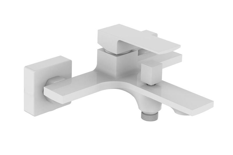 Смеситель для ванны/душа Orange Lutz M04-100w белый Смеситель для ванны/душа Orange Lutz M04-100w белый