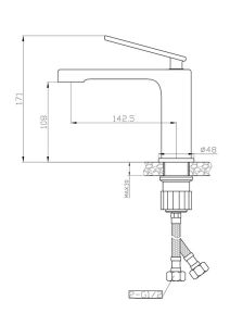 Смеситель для раковины Agger Beauty A2602100
