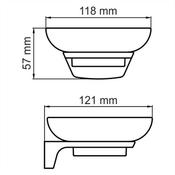 WasserKRAFT Мыльница с держателем K-5129