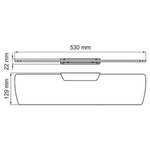 WasserKRAFT Полка стеклянная K-5124