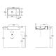 Раковина SIMAS AGILE AG50 bi matt*1 белая 50 см