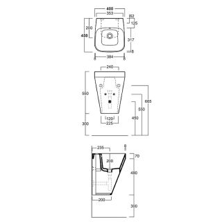 Раковина SIMAS Baden Baden BB13bi*1 белая 40 см Раковина SIMAS Baden Baden BB13bi*1 белая 40 см