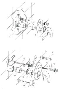 Встраиваемый смеситель для ванны Paini F1 F1CR691 хром