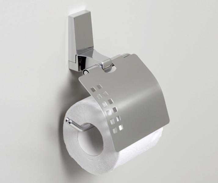 WasserKRAFT Держатель туалетной бумаги с крышкой K-6025