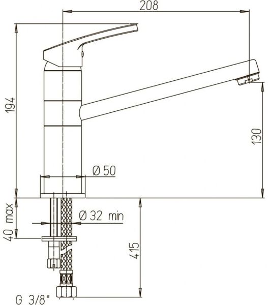 Смеситель для кухни Paini Miura MRCR573GMLMKM хром