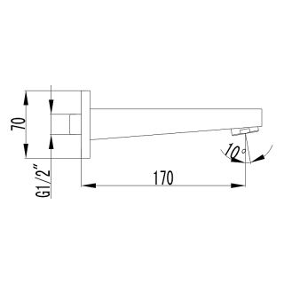 Излив для смесителя Lemark LM4381C Излив для смесителя Lemark LM4381C