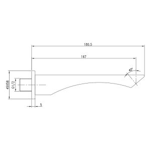 Излив для смесителя Lemark LM5881CW