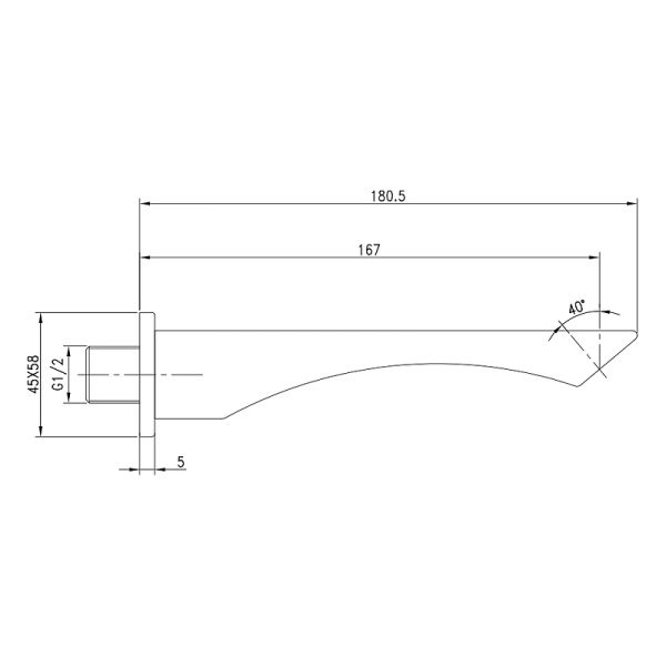 Излив для смесителя Lemark LM5881CW