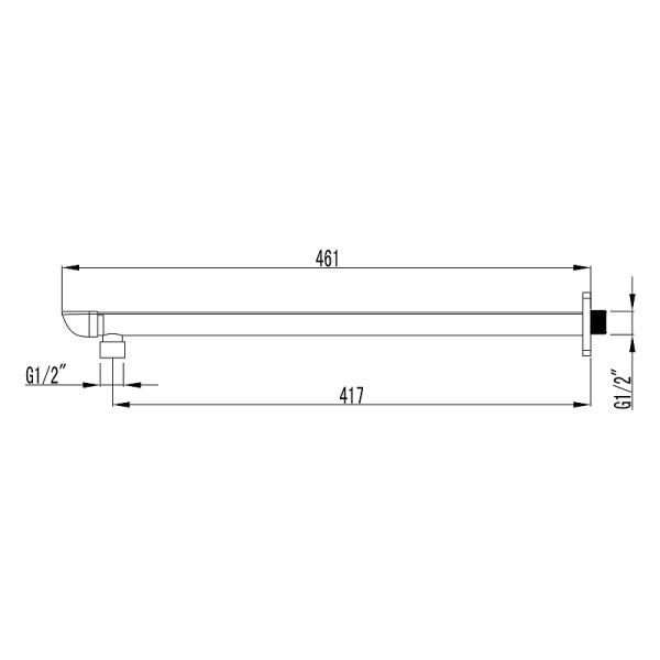 Кронштейн для верхнего душа Lemark LM4987CW
