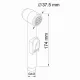 Гигиенический душ со смесителем WasserKRAFT A14156 хром