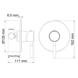 Гигиенический душ со смесителем WasserKRAFT A04156 хром