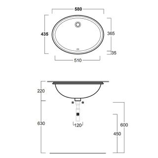 Раковина SIMAS Top E Lavabi D'Arredo S53 bi белая 53.5 см Раковина SIMAS Top E Lavabi D'Arredo S53 bi белая 53.5 см