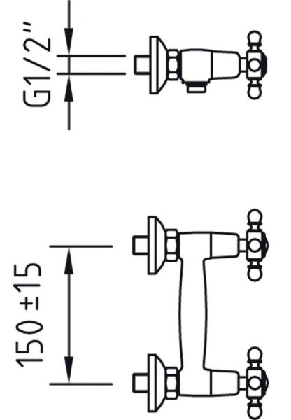 Смеситель для душа Paini Tango TNCR511 хром
