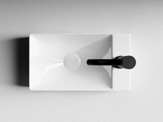 Раковина Ceramica Nova Element CN5007 отверстие под смеситель справа 38см белый Раковина Ceramica Nova Element CN5007 отверстие под смеситель справа 38см белый