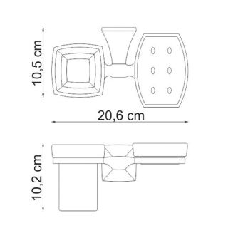 Wasserkraft Wern K-2526 Держатель стакана и мыльницы